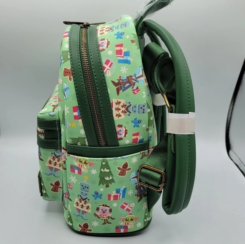 Loungefly Star Wars The Mandalorian Chibi Holidays Backpack